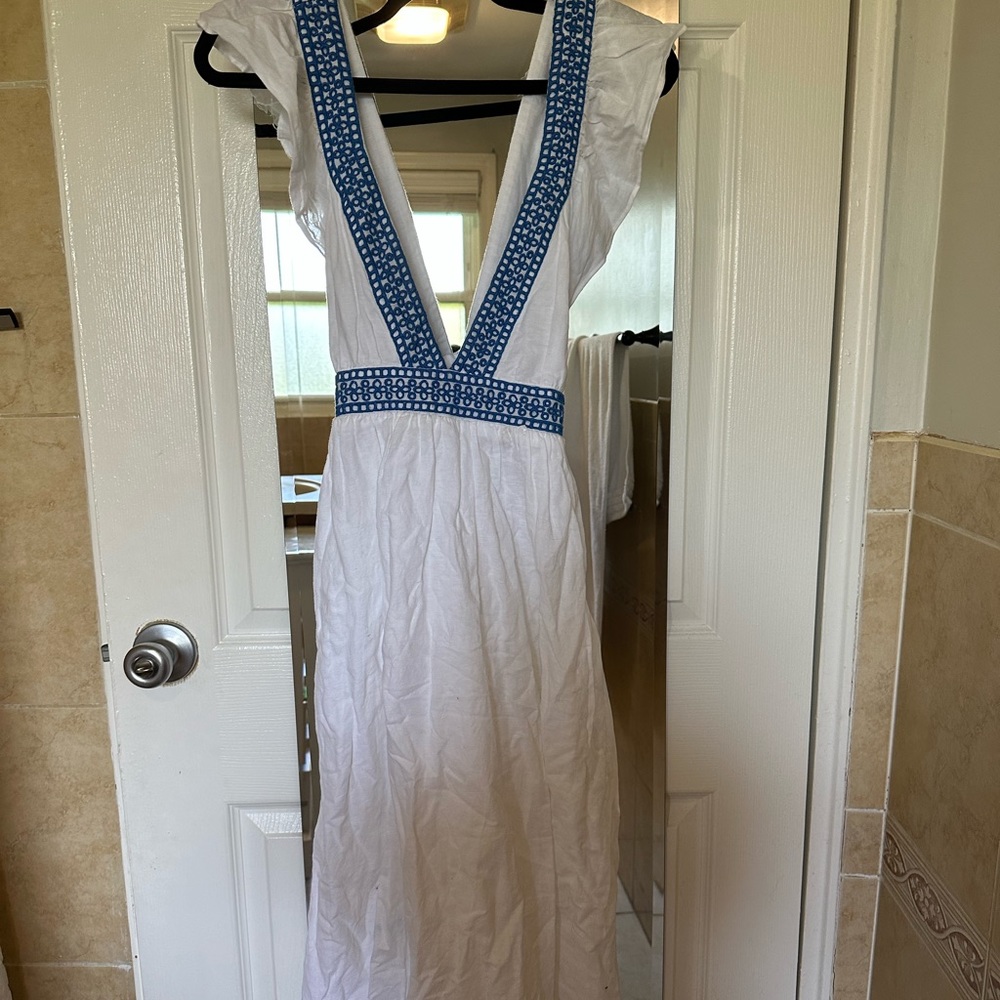 J Crew White Maxi Dress